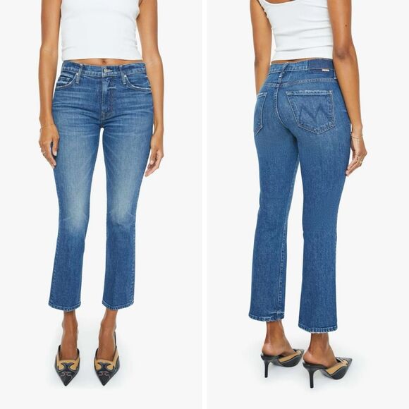 NWT Mother Superior Insider Ankle Jeans Womens 26 Where the Sun Don’t Shine Blue - Picture 1 of 16